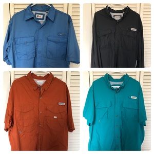 Men’s L/XL Button Down Fishing Shirts